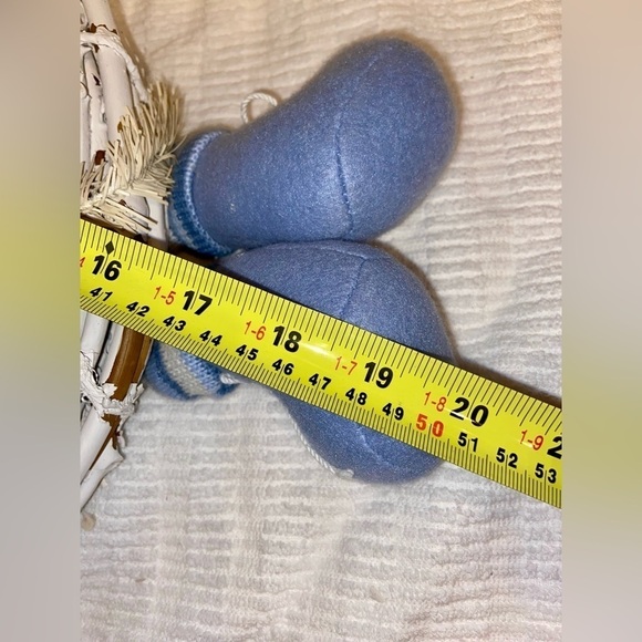 3/75$ Christmas white&blue‎ wicker Door Wreath with Stuffed SnowMan - Picture 4 of 13